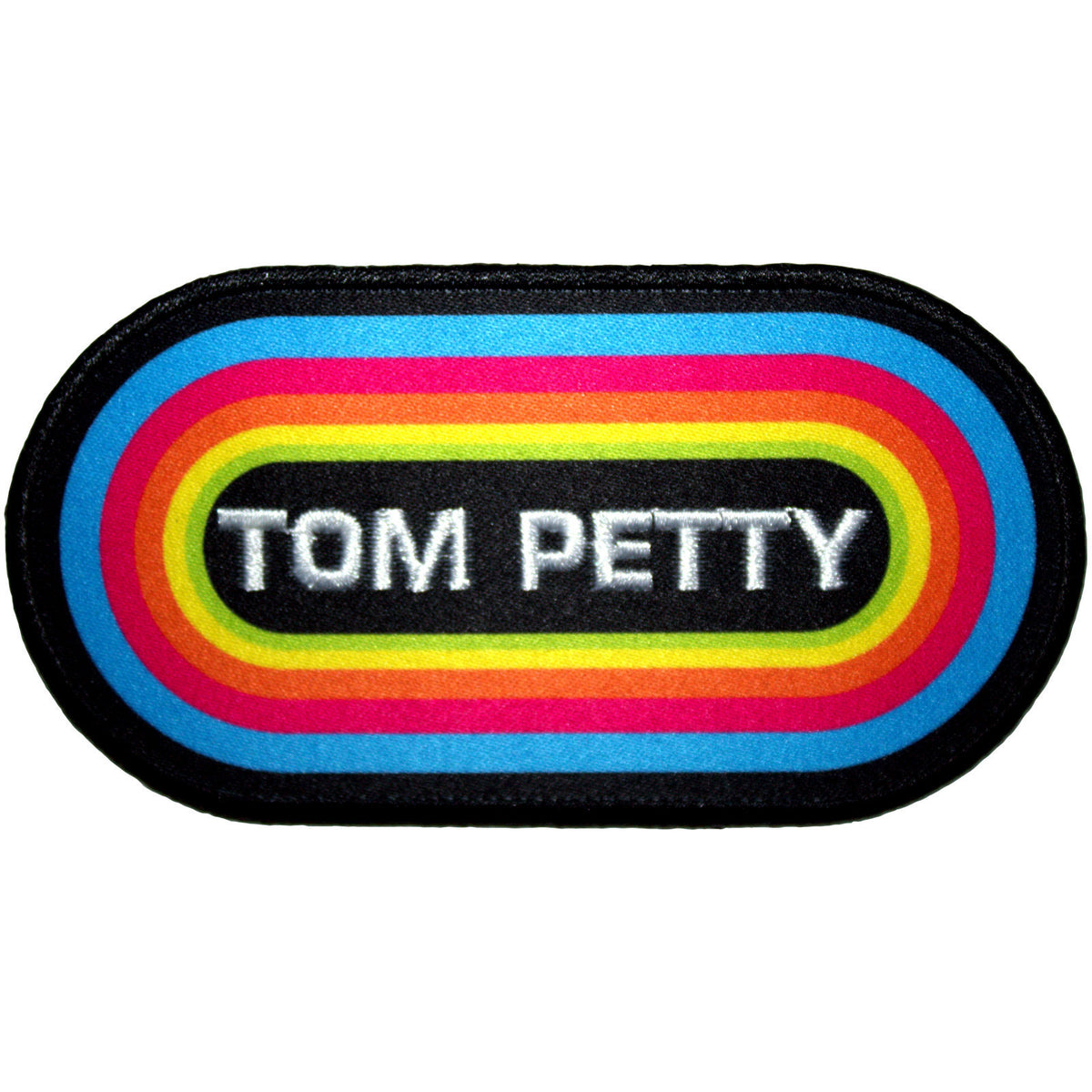 Tom Petty & The Heartbreakers Retro Button Woven Patch Front