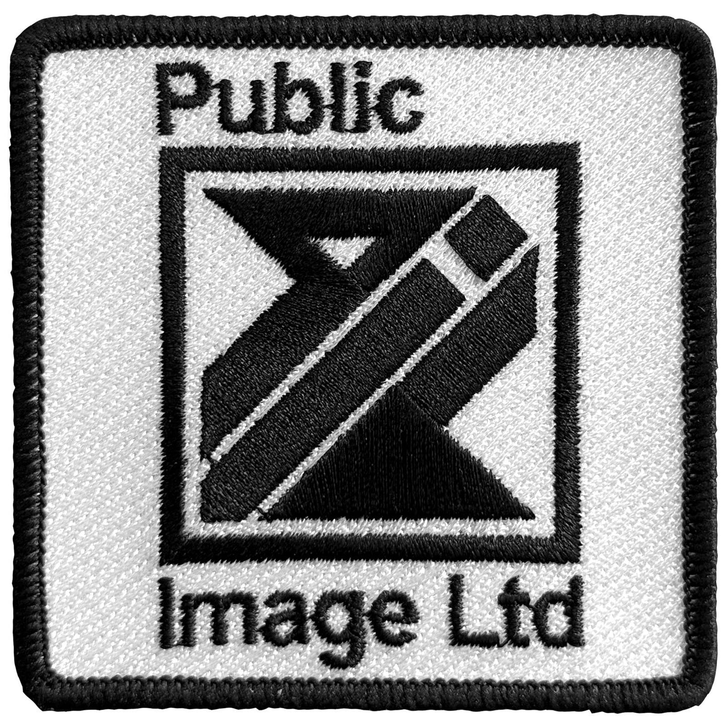 Public Image Ltd Diamond Logo & Text Woven Patch Front