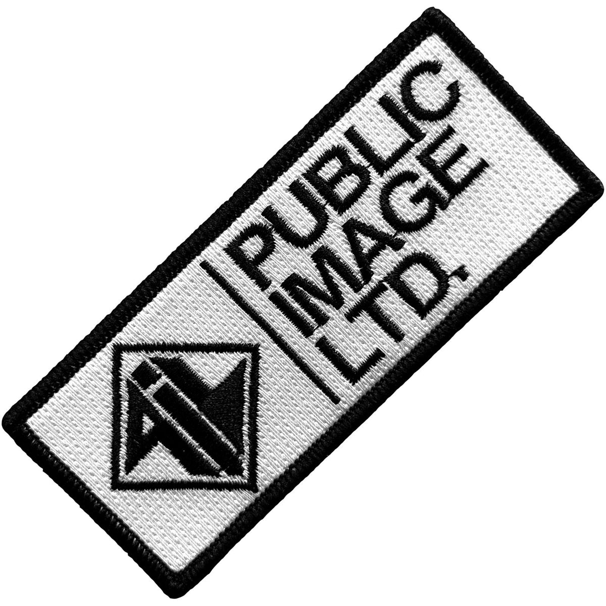Public Image Ltd New Logo Stacked Text Woven Patch Front