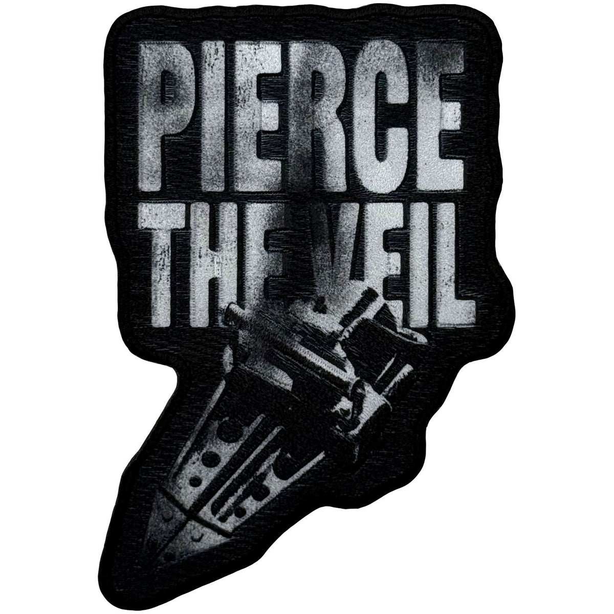 Pierce The Veil Large Text Woven Patch Front