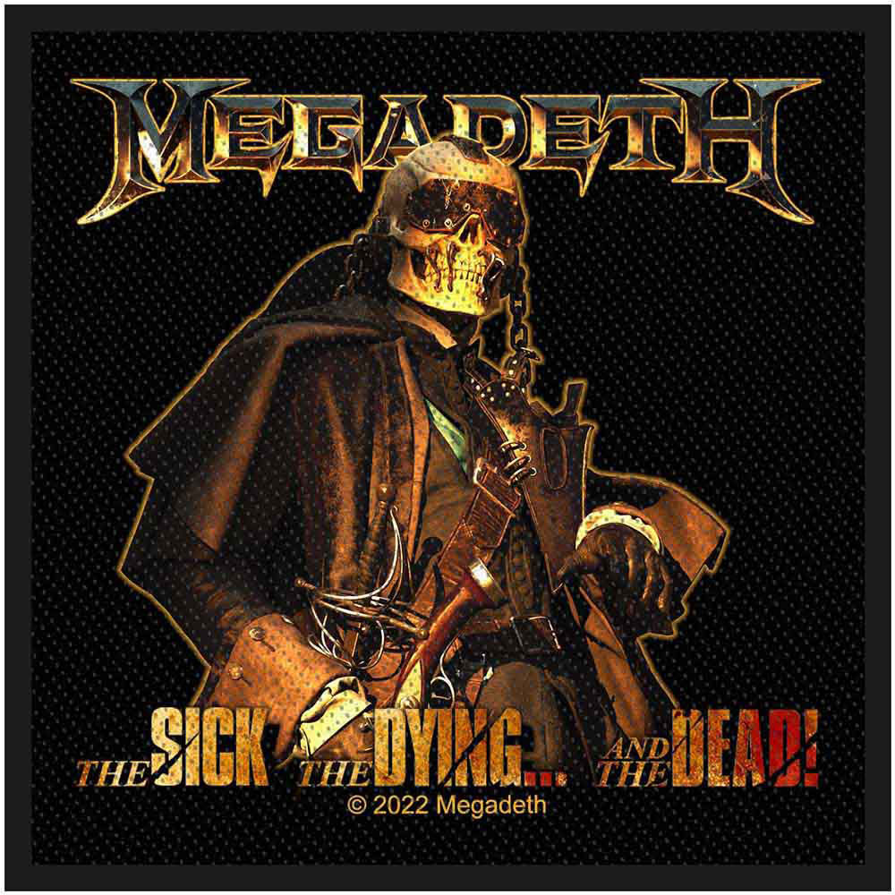 Megadeth The Sick, The Dying And The Dead Woven Patch Front
