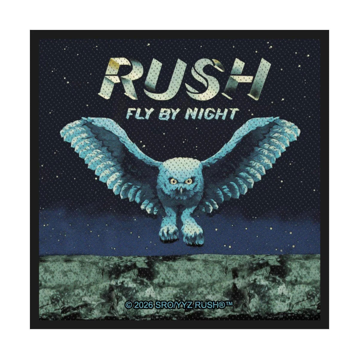 Rush Fly By Night Woven Patch Front