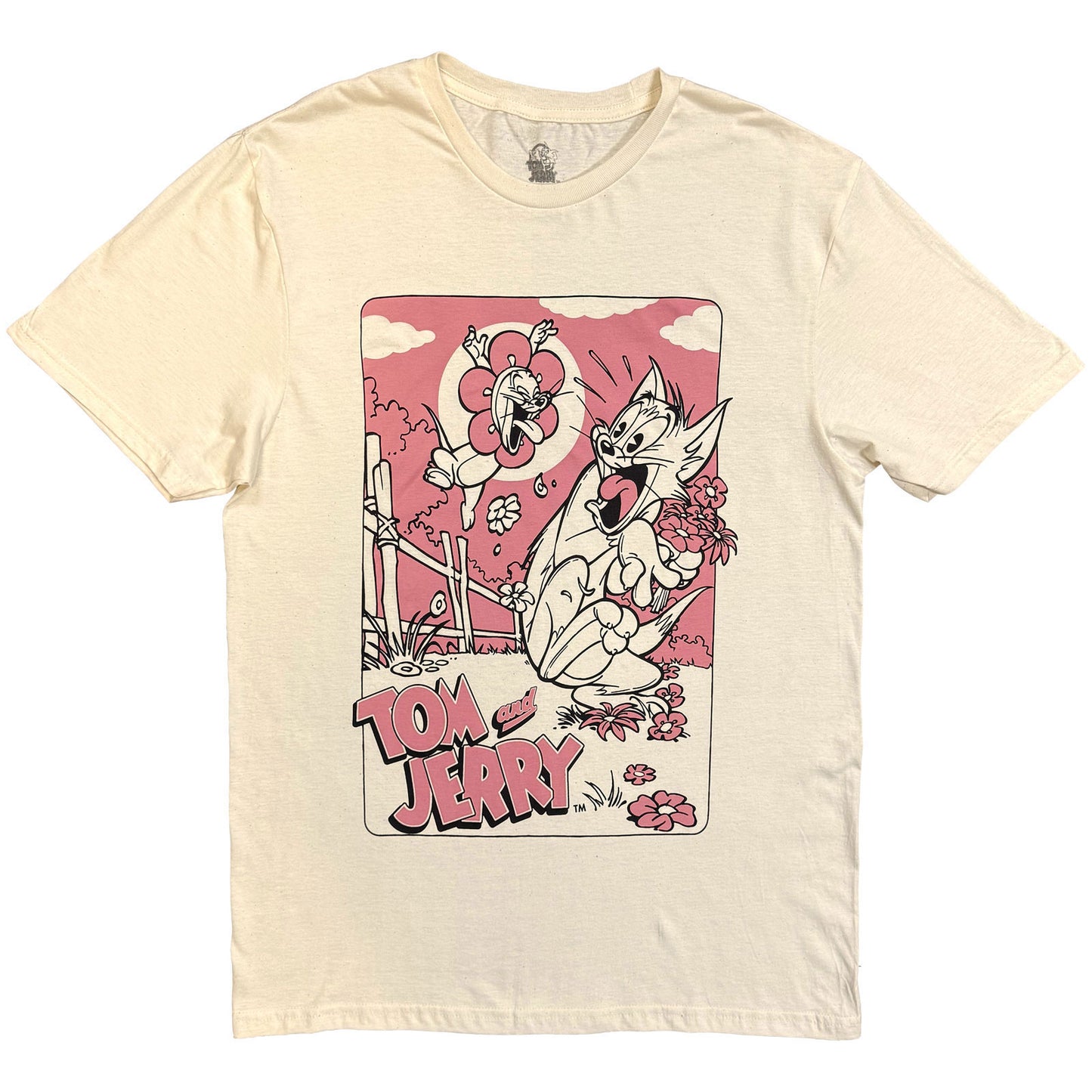 Tom & Jerry Flower Picking T-shirt Front