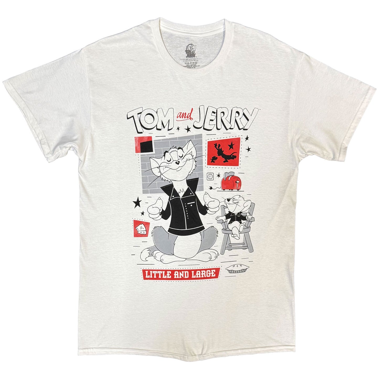 Tom & Jerry Little & Large Squares T-shirt Front