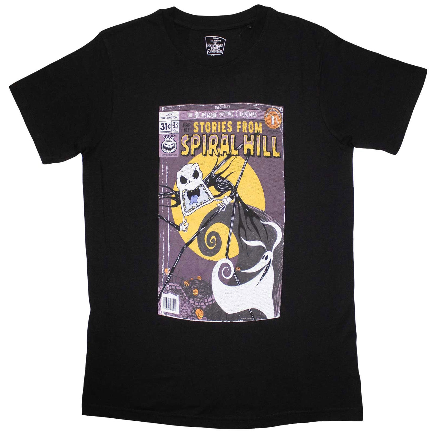 Nightmare Before Christmas Spiral Hill Jack T-shirt Front