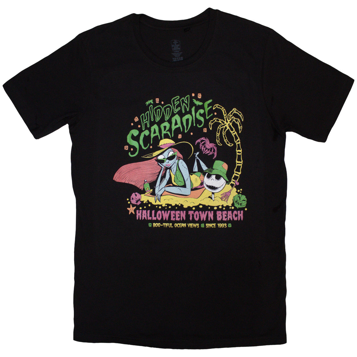 Nightmare Before Christmas Hidden Scaradise T-shirt Front