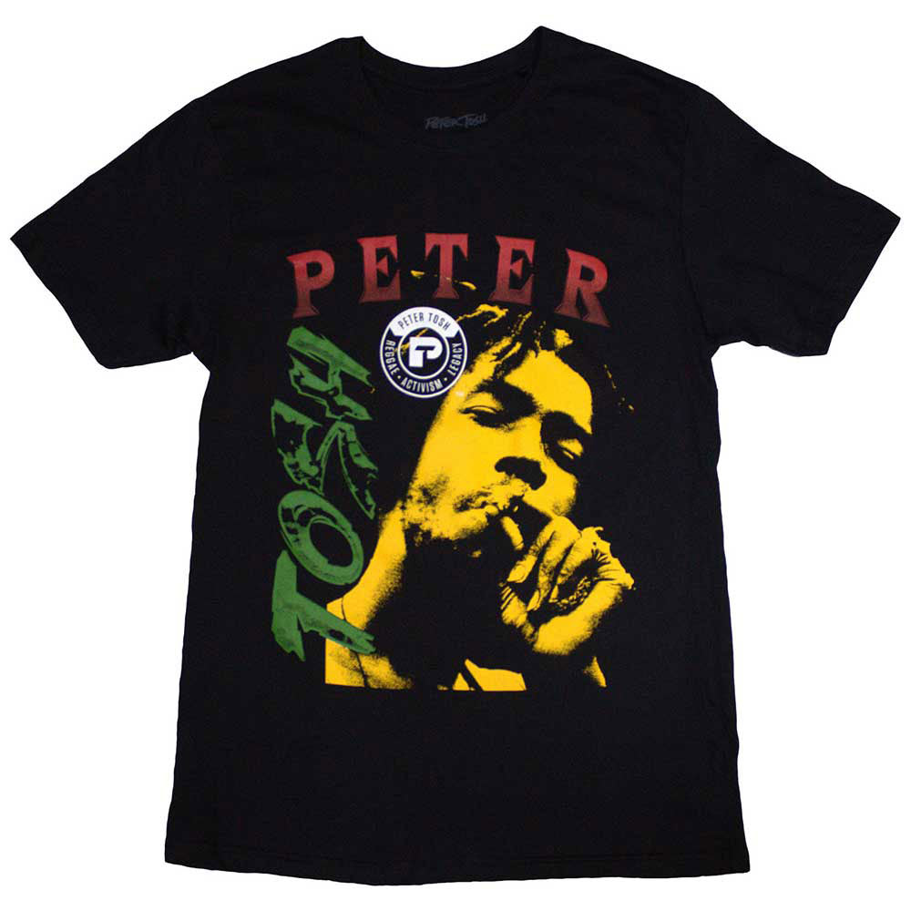 Peter Tosh Smokin' T-shirt Front