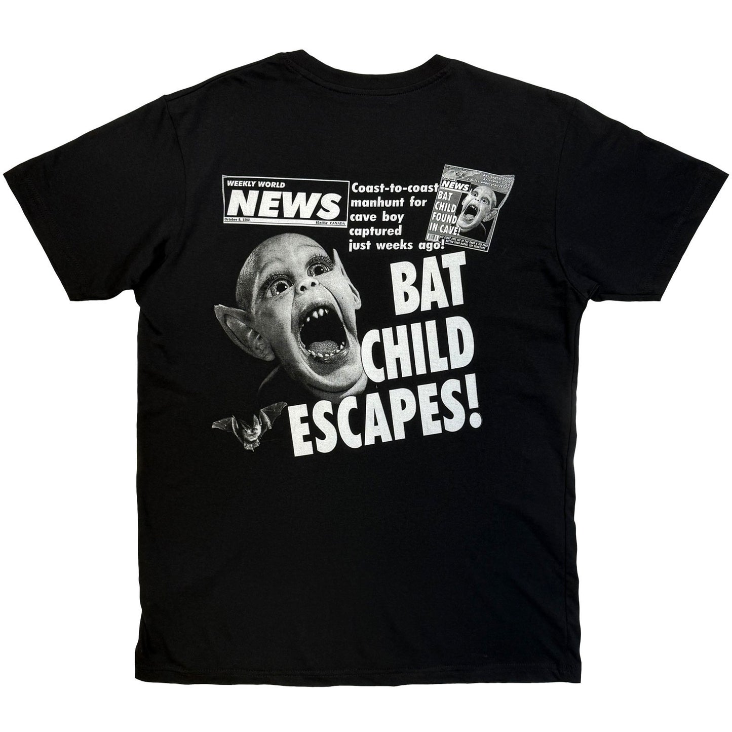 Weekly World News Jumbo Bat Boy T-shirt Back