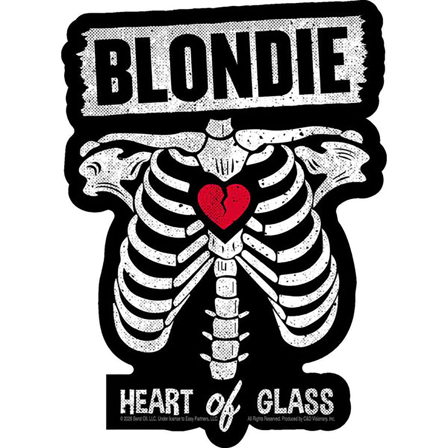 Blondie Heart of Glass Sticker Front