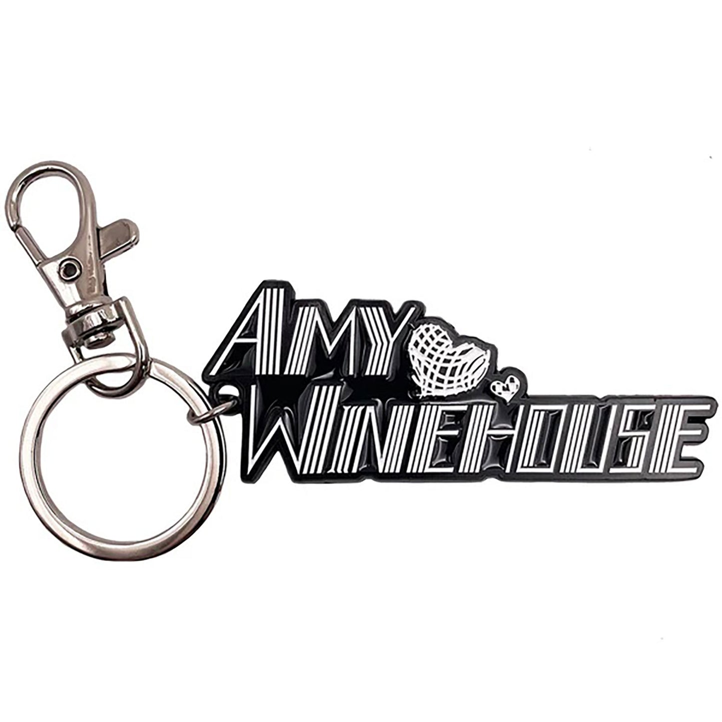 Amy Winehouse Logo Metal Key Chain Back