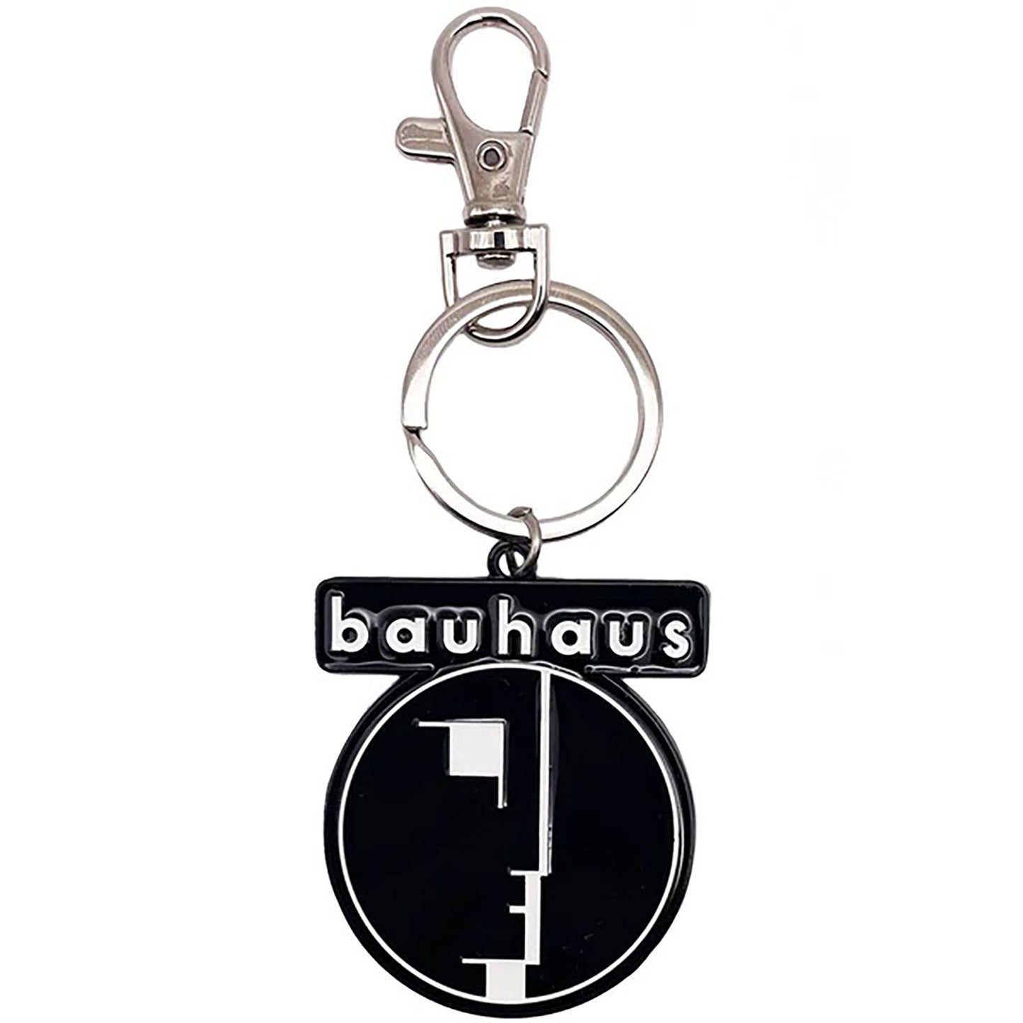 Bauhaus Logo Metal Key Chain Back