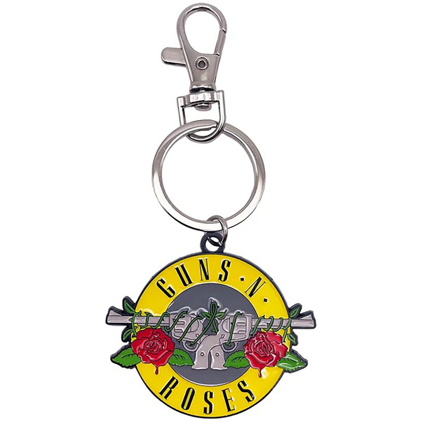 Guns N Roses Guns 'N Roses Bullet Logo Metal Key Chain Back