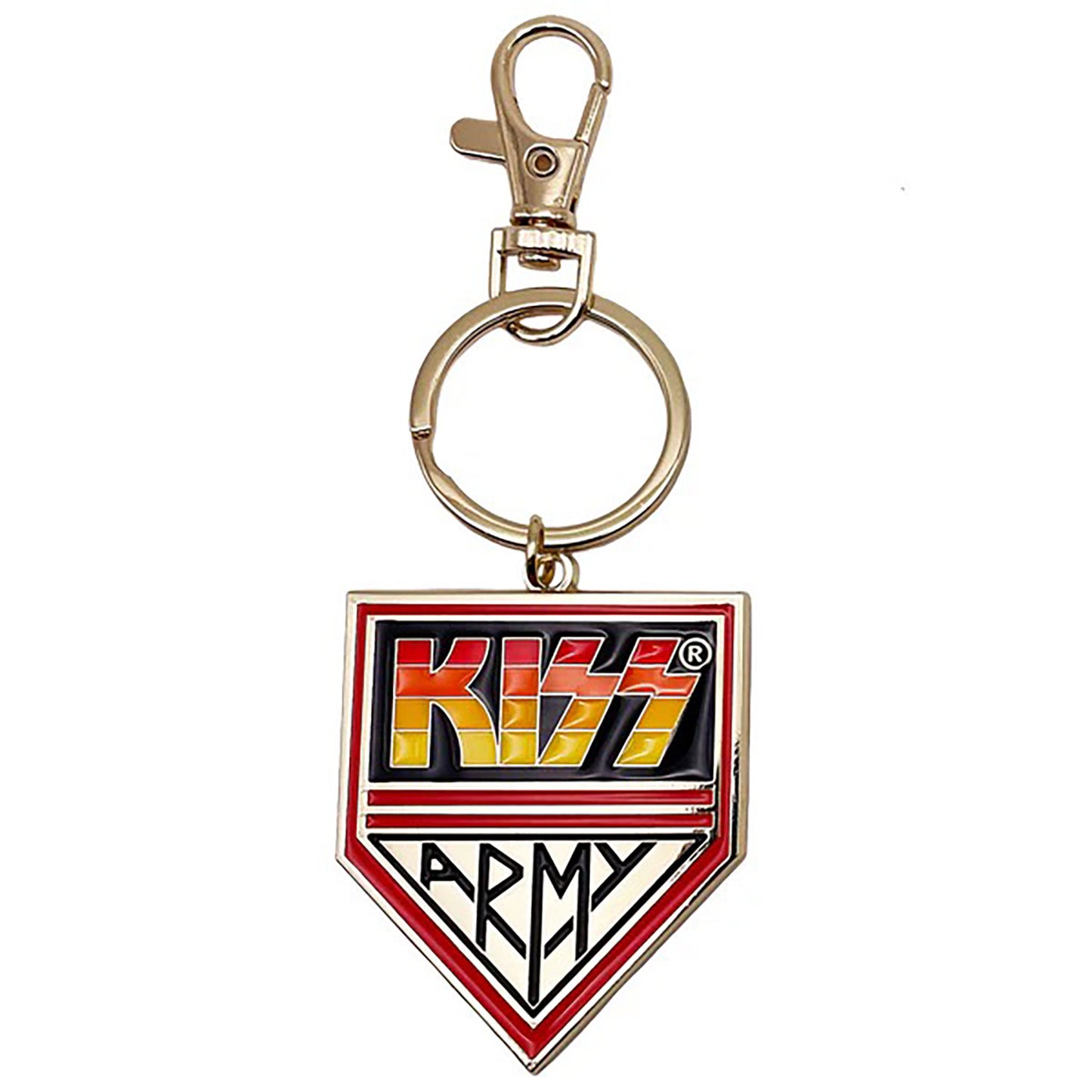 KISS Army Emblem Metal Key Chain Back