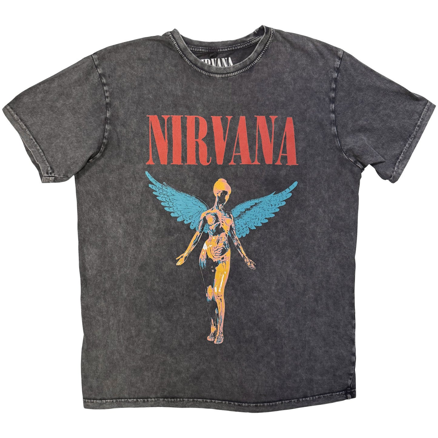 Nirvana Angelic Dip Dye & Wash T-shirt Front