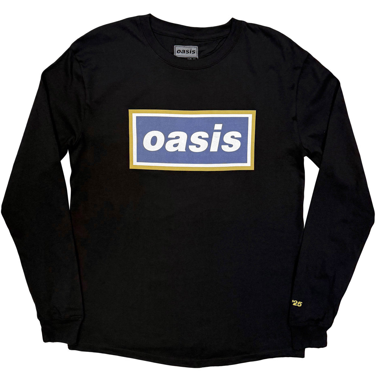Oasis Navy Gold Logo Long Sleeve Front