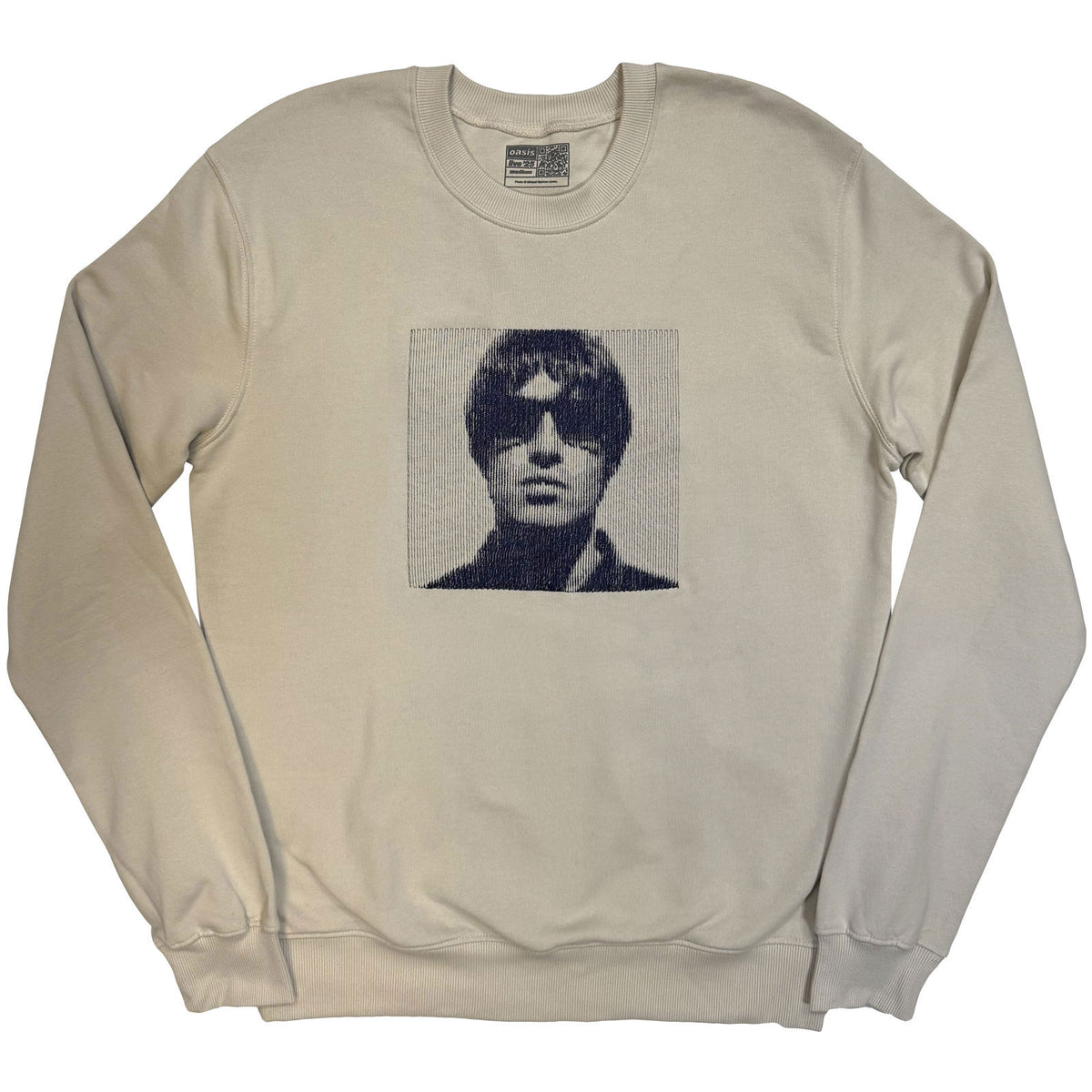 Oasis Liam Embroidered Portrait Sweatshirt Front