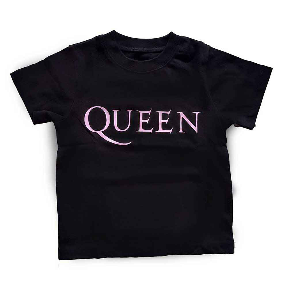 Queen Pink Logo Childrens T-shirt Front