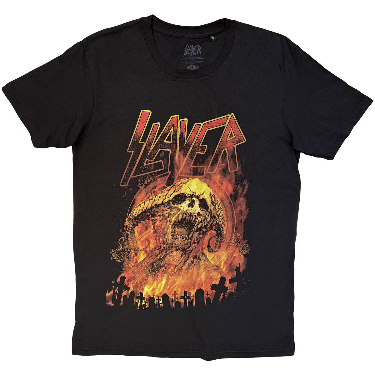 Slayer Demoniac Distress T-shirt Front