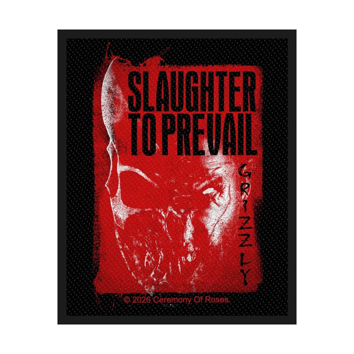 Slaughter To Prevail Grizzly / Face Woven Patch Front