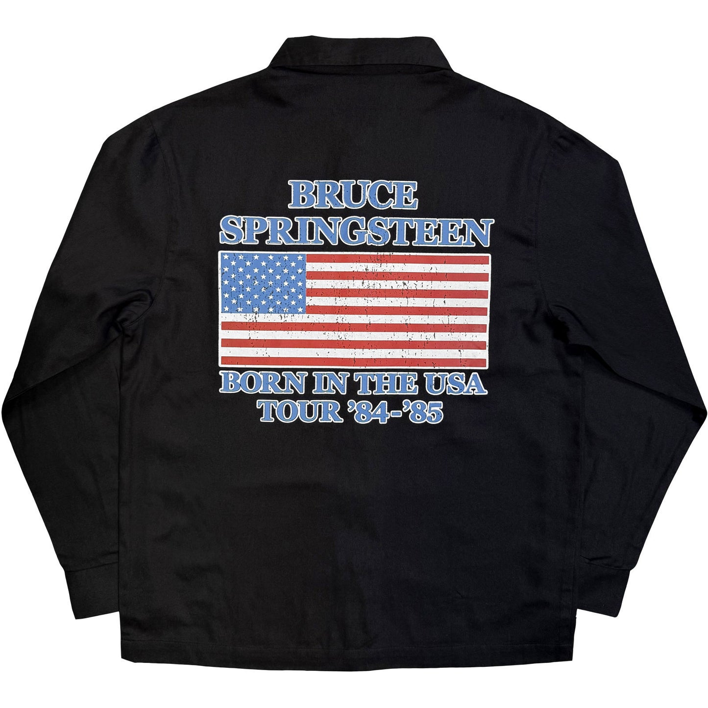 Bruce Springsteen Born In The Usa Flag Dress Shirt Back