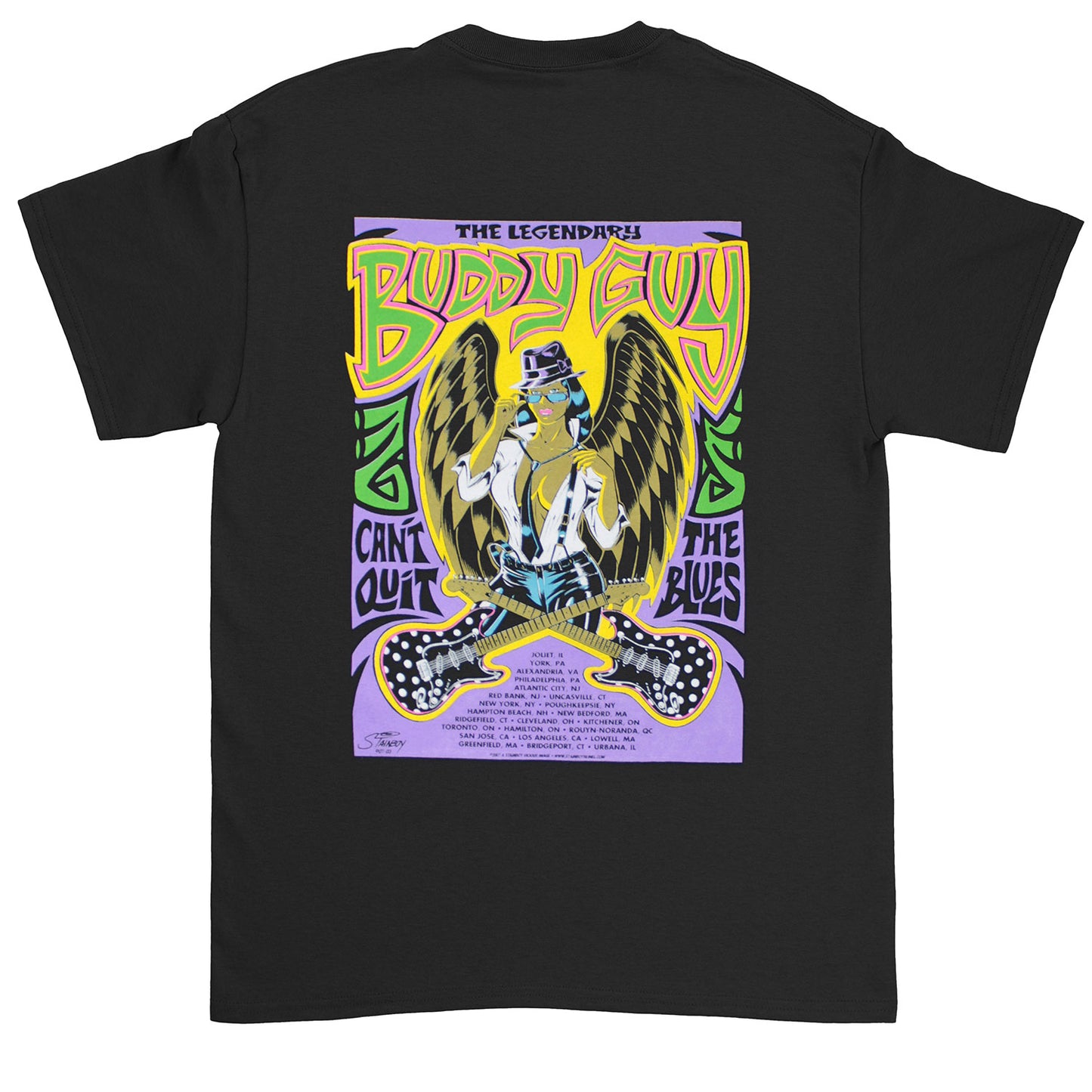 Buddy Guy Can't Quit The Blues T-shirt Back