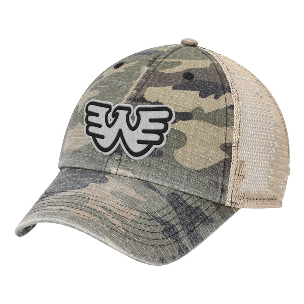 Waylon Jennings W Logo Trucker Cap Front