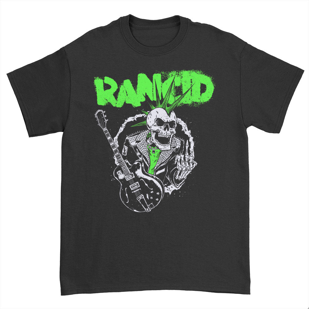 Rancid SkeleTim Guitar T-shirt Front