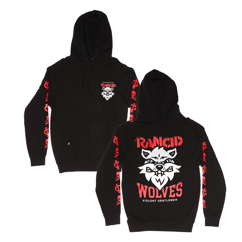 Rancid x Violent Gentlemen Wolves Heavyweight Hooded Sweatshirt Front