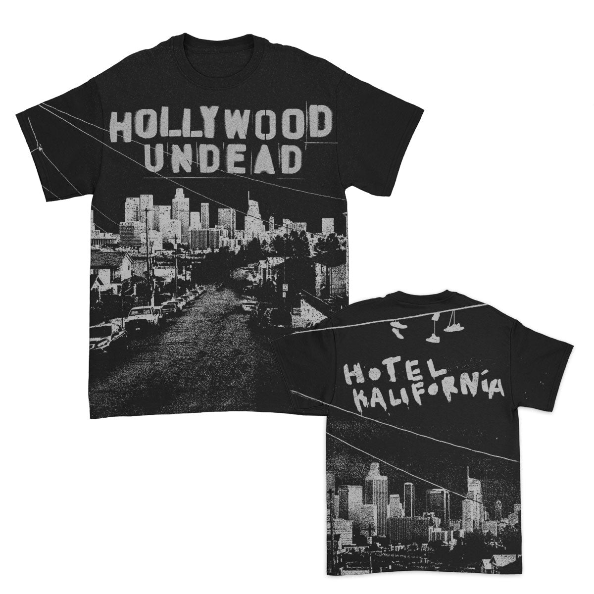 Hollywood Undead Hotel Kalifornia All Over Print T-shirt Front