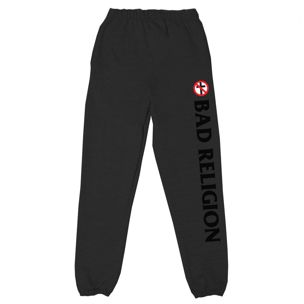 Bad Religion Embroidered Crossbuster Sweatpants Front