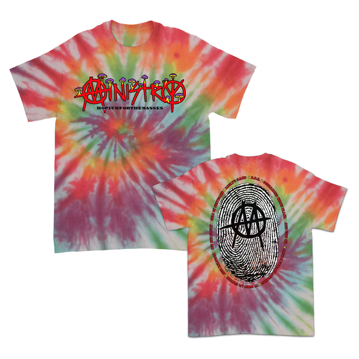 Ministry Hopium Mushroom Logo T-shirt Front