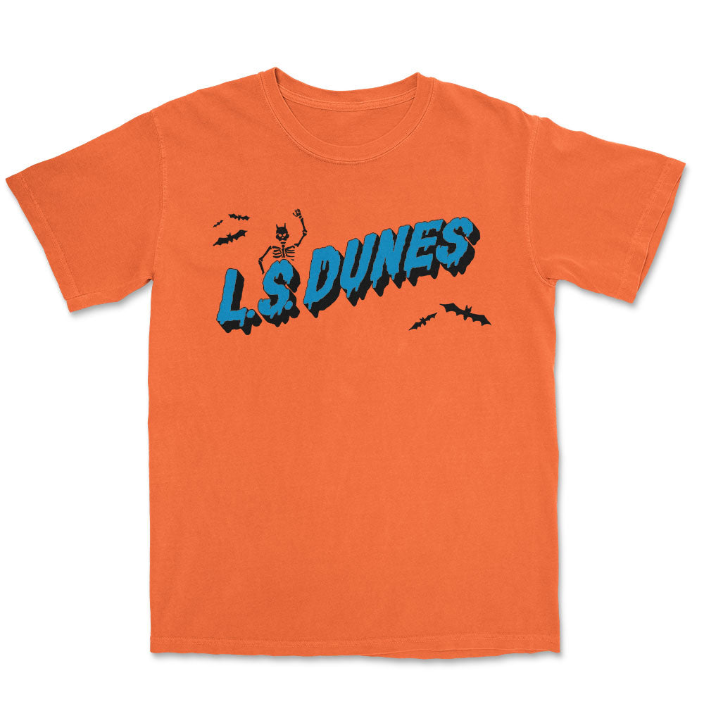 L.S. Dunes Spooky Skeleton T-shirt Front