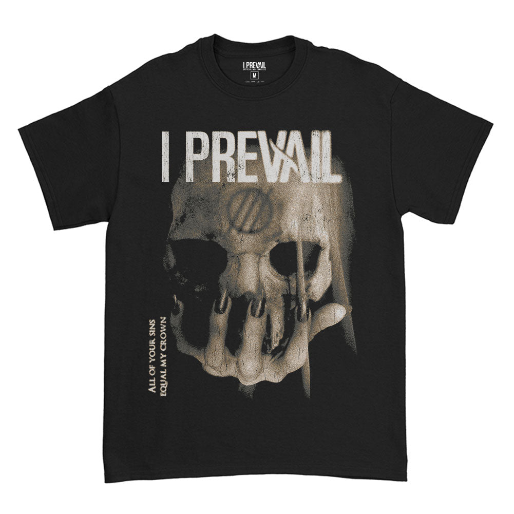I Prevail Hand Skull T-shirt Front