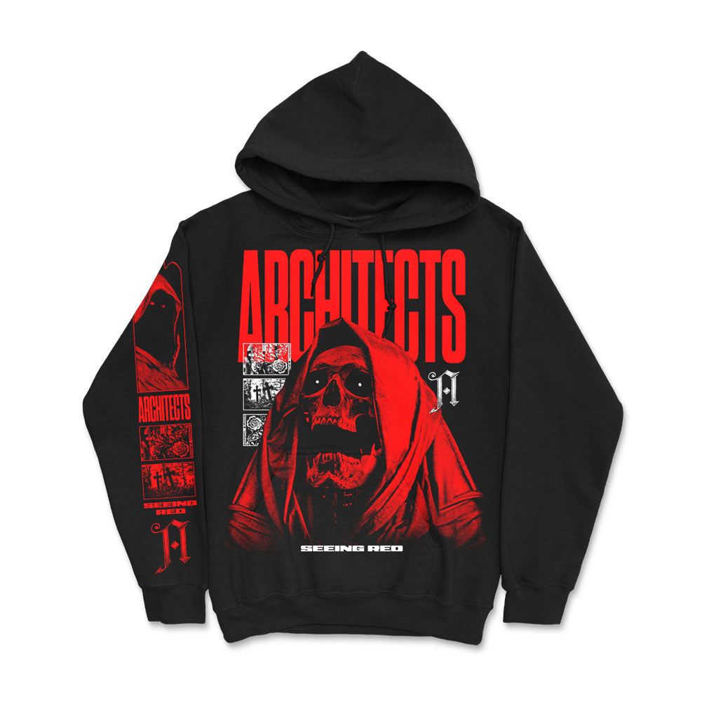 Architects Seeing Red Reaper Hooded Sweatshirt Front