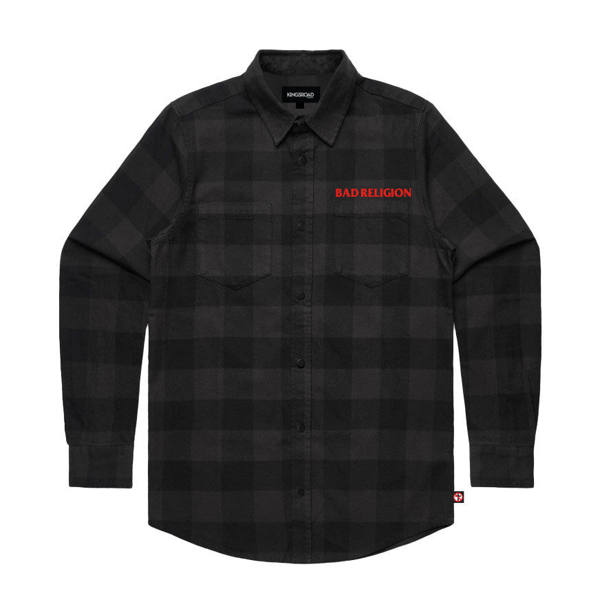 Bad Religion Embroidered Logo Flannel Front