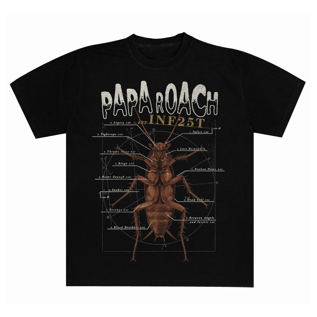 Papa Roach Inf25t Dissection T-shirt Front