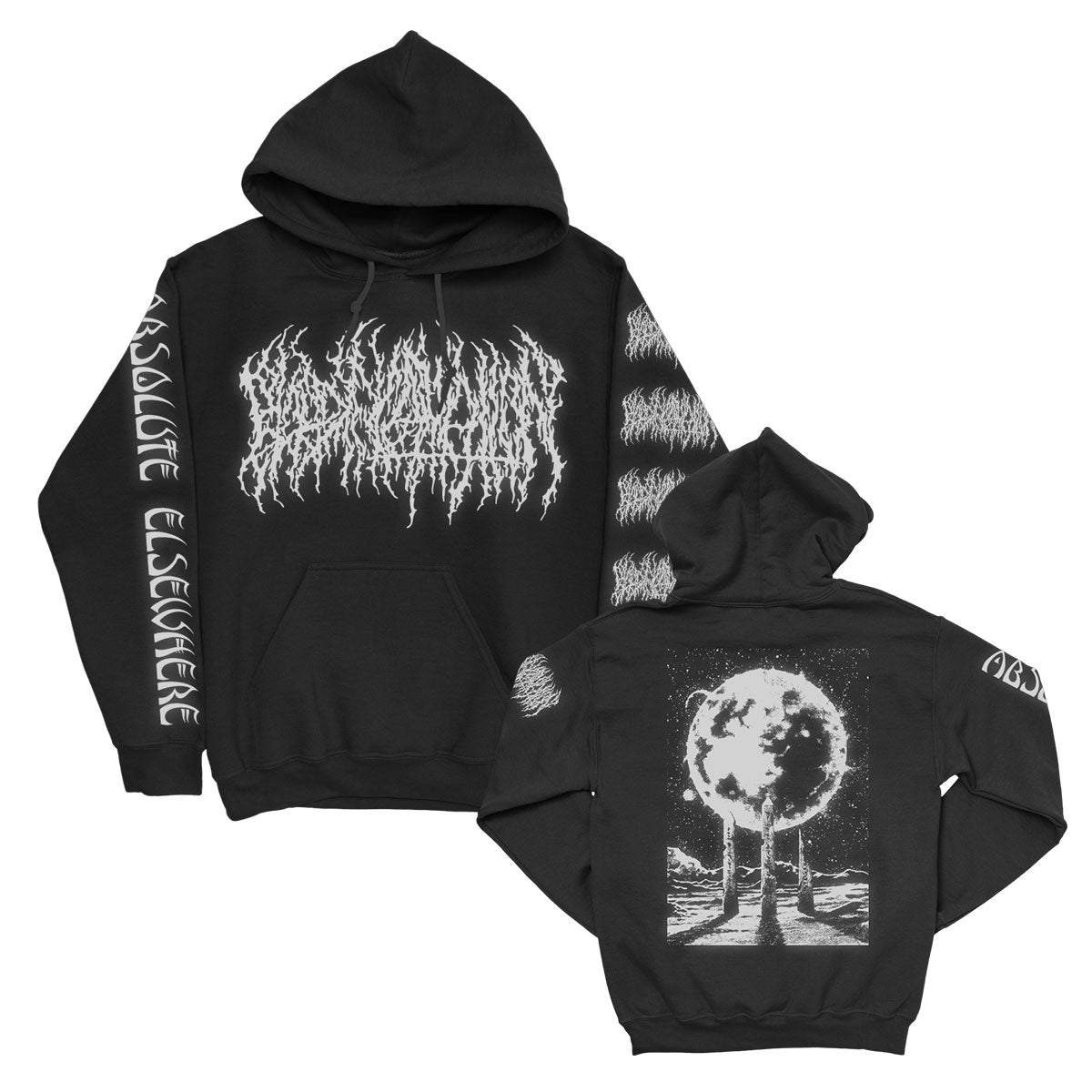 Blood Incantation Pillar Reflective Hooded Sweatshirt Front