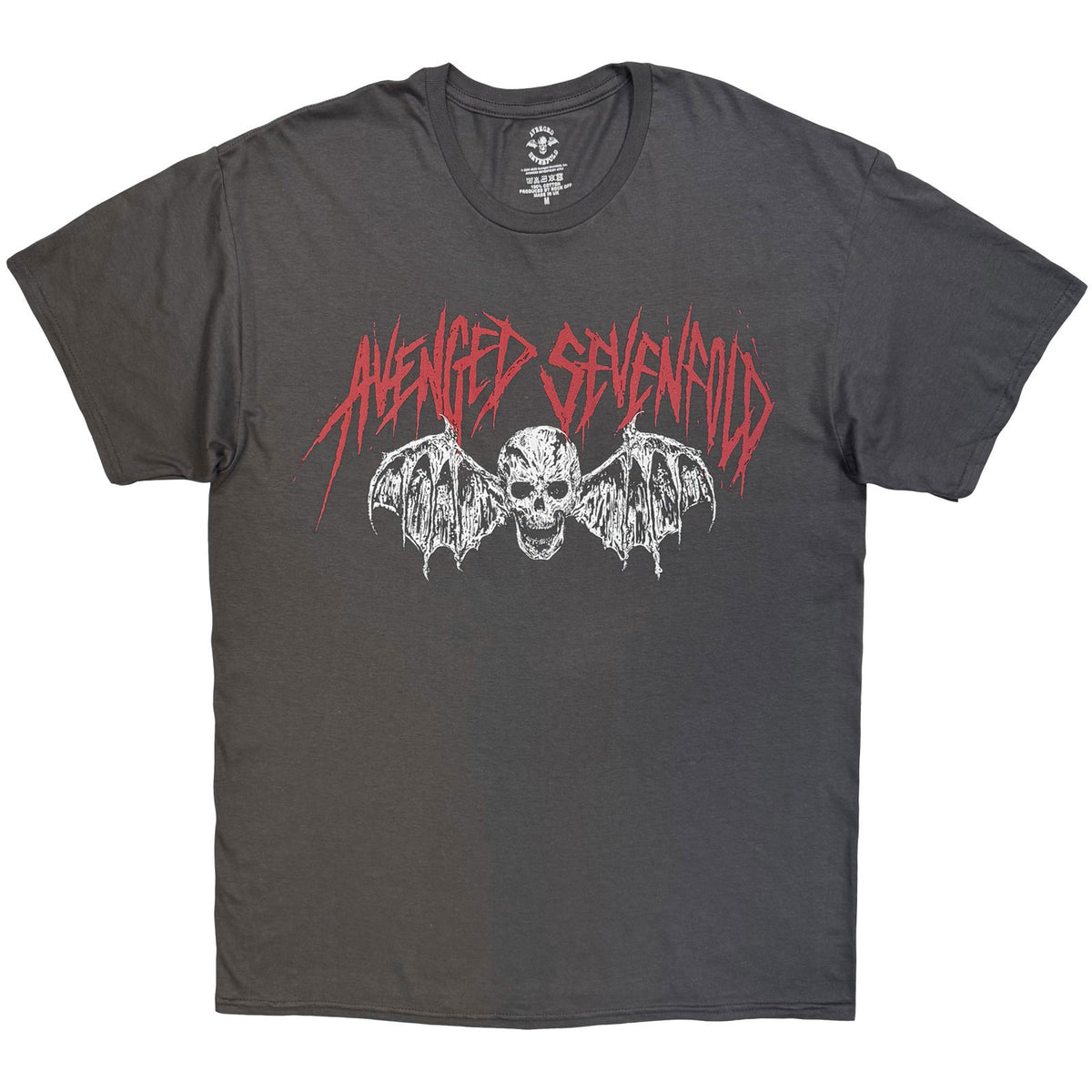 Avenged Sevenfold Skull Bat T-shirt Front