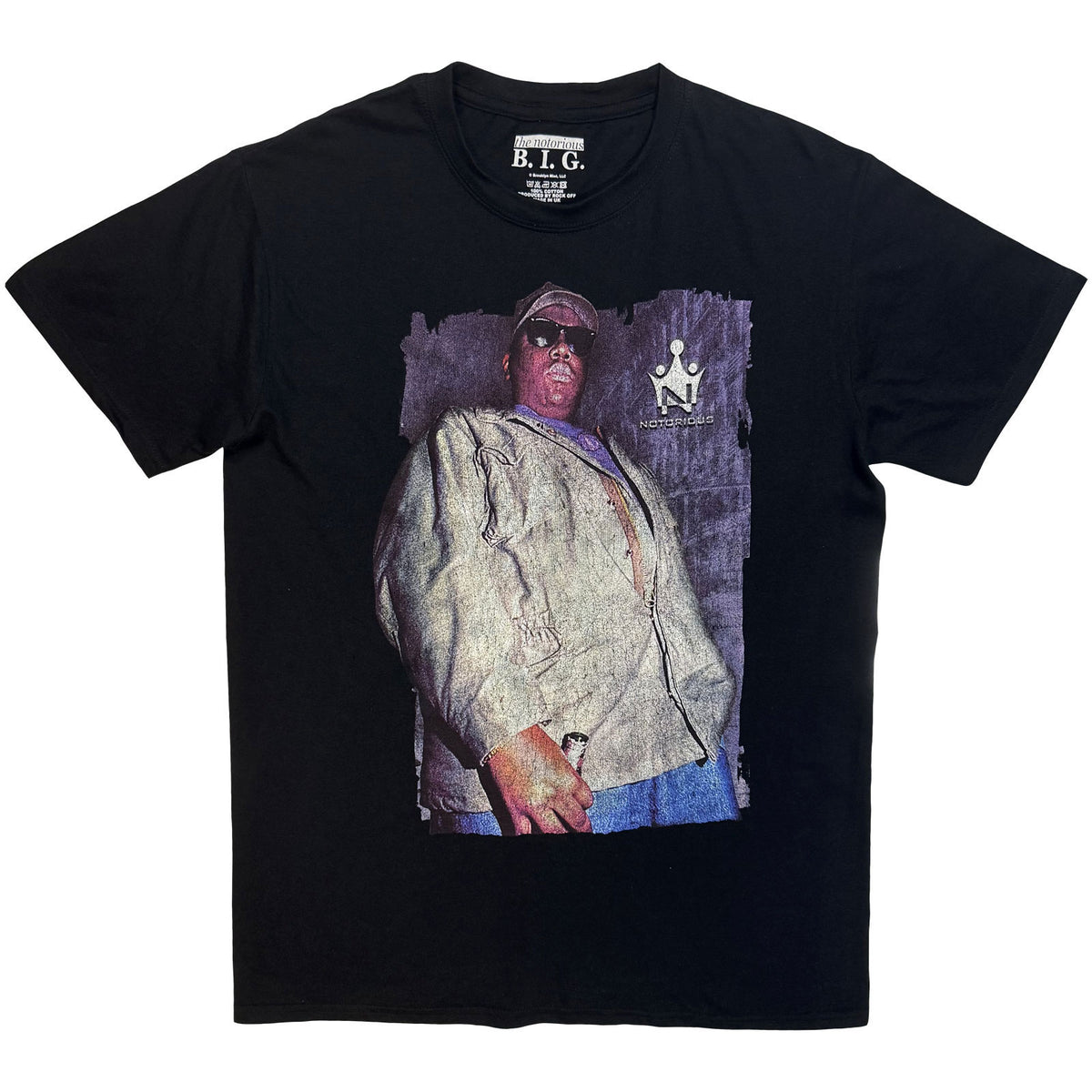 Notorious B.I.G. Biggie With Bottle T-shirt Front