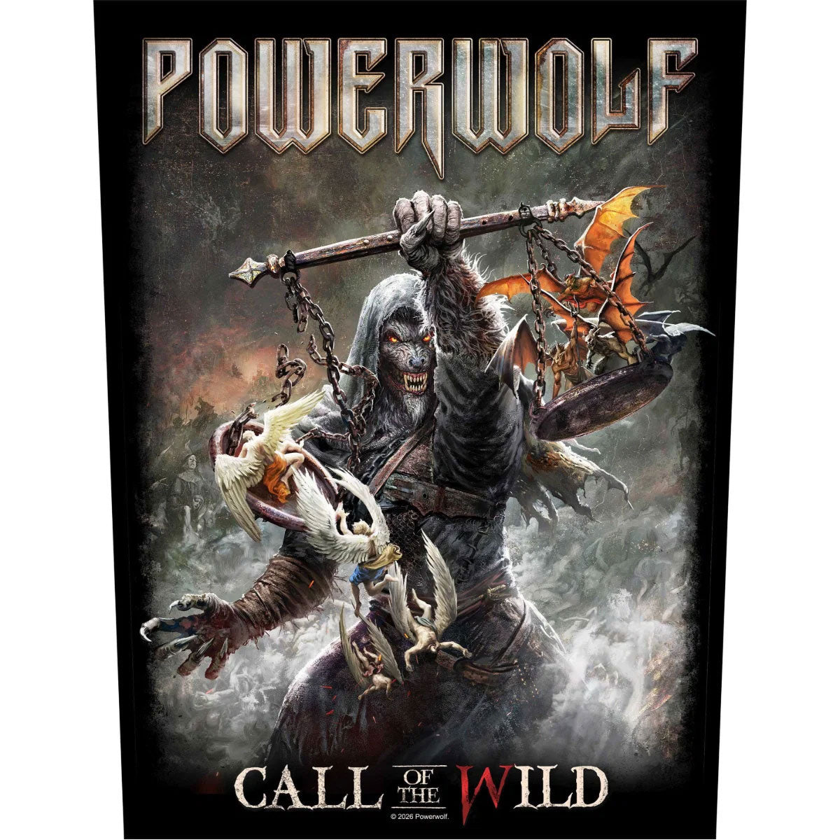 Powerwolf Call Of The Wild Back Patch Front