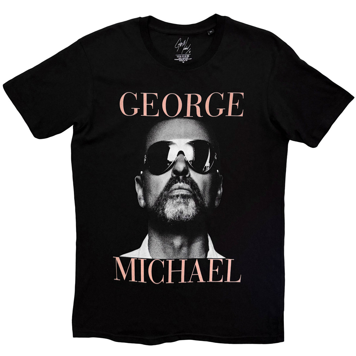 George Michael Black T-shirt Front