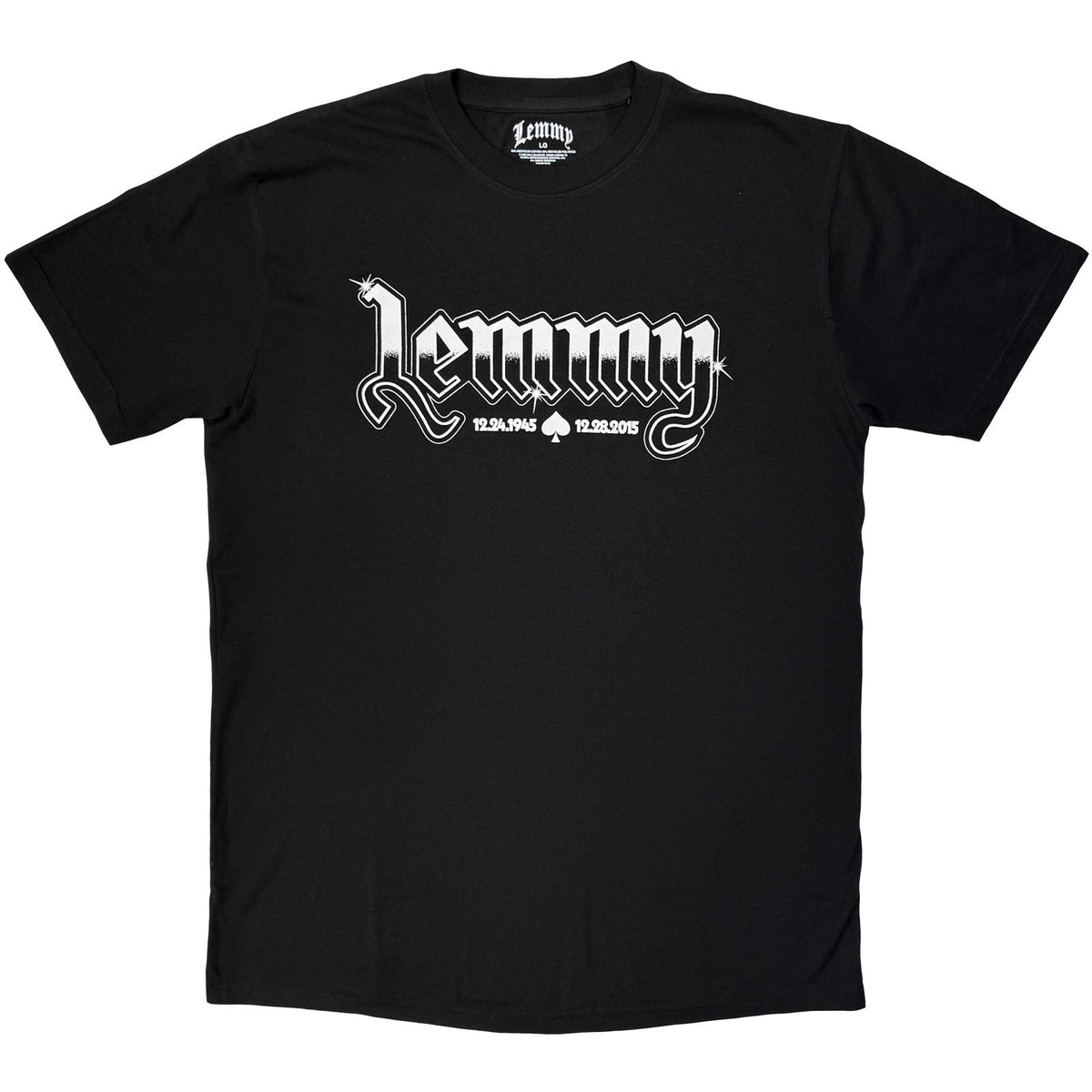 Lemmy Logo Mono T-shirt Front