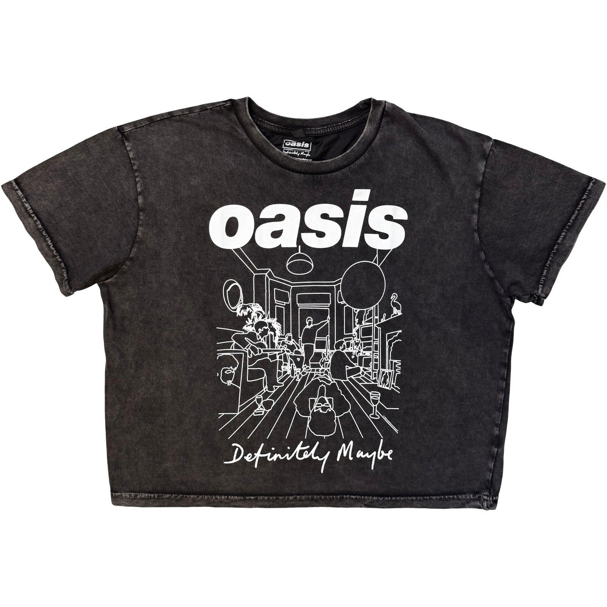 Oasis Dm Line Drawing Crop Top Girls Jr Front