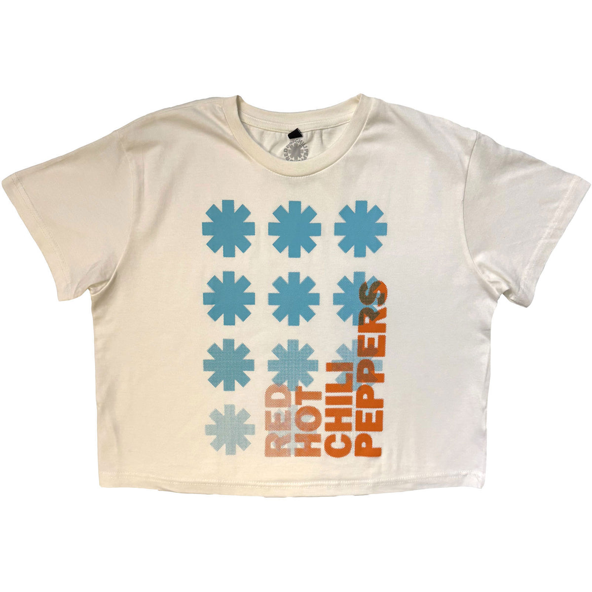 Red Hot Chili Peppers Gradient Logo Crop Top Girls Jr Front