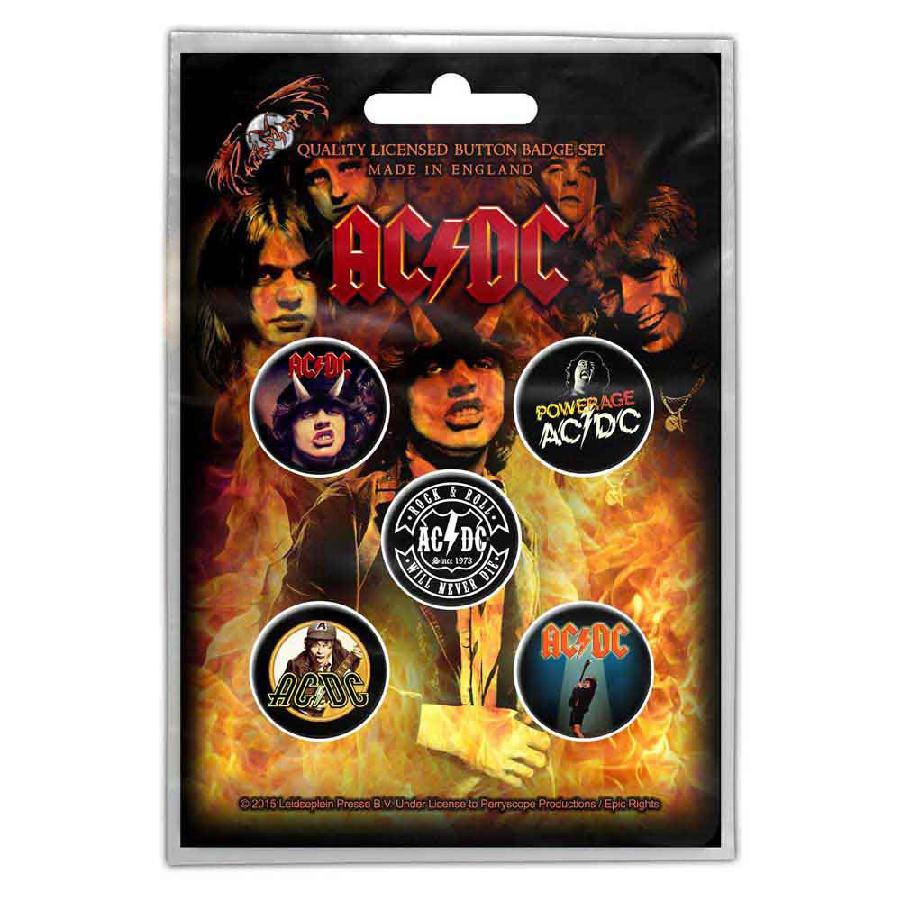 AC/DC Highway To Hell Pewter Pin Badge Front