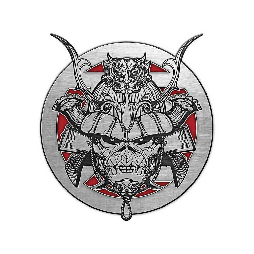 Iron Maiden Senjutsu Pewter Pin Badge Front