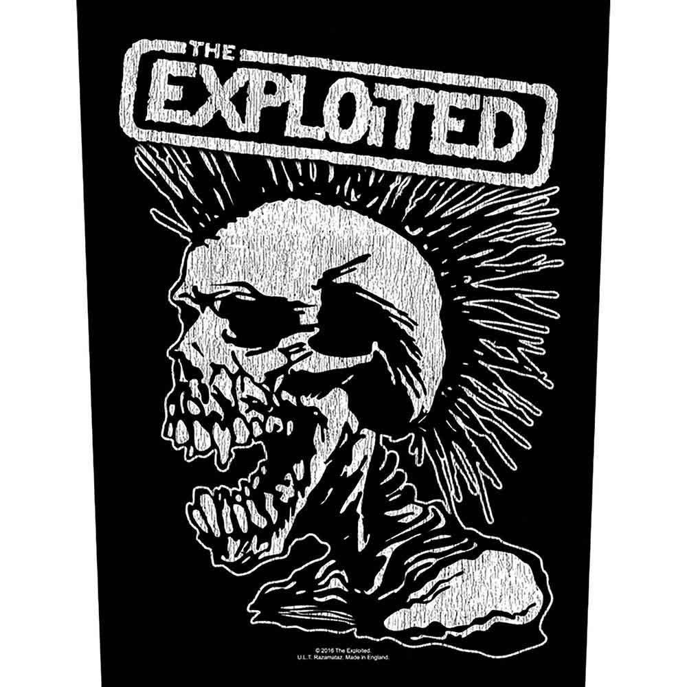 Exploited Vintage Skull Back Patch Front