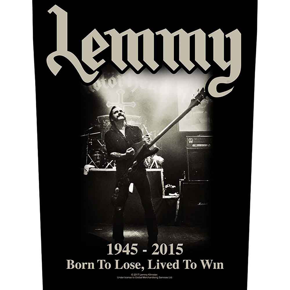 Lemmy Lived To Win Back Patch Front