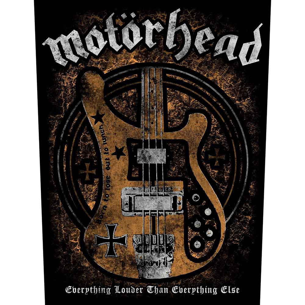 Motorhead Lemmy's Bass Back Patch Front