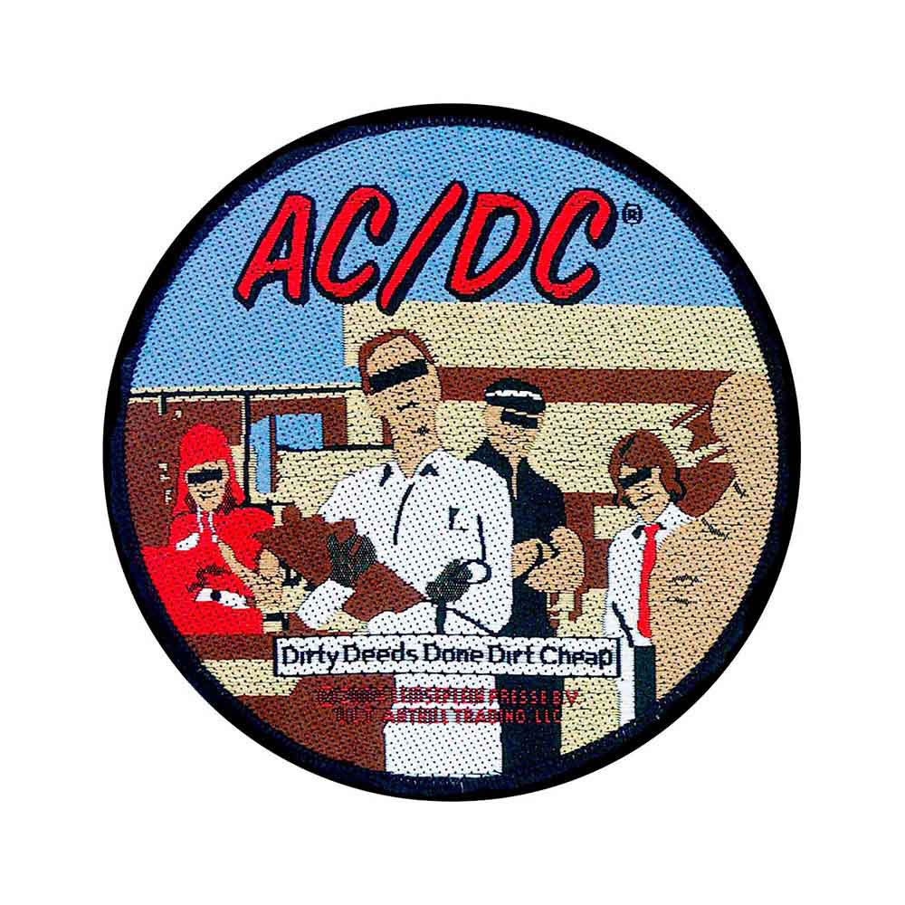 AC/DC Dirty Deeds Woven Patch Front